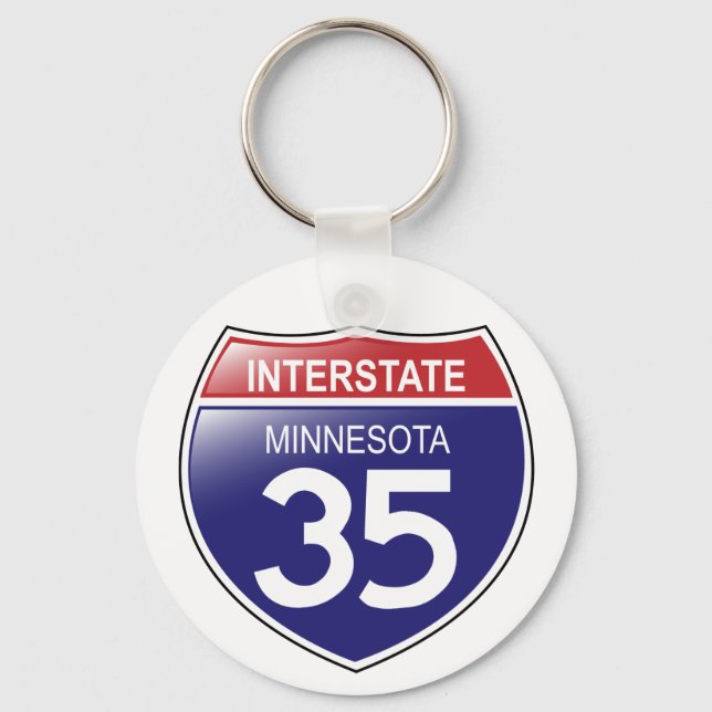 I-35 Minnesota Keychain (Front)