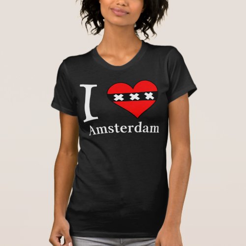 I 3 Amsterdam Female Black T_Shirt