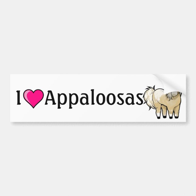 I <3 Appaloosas Bumper Stickers (Front)