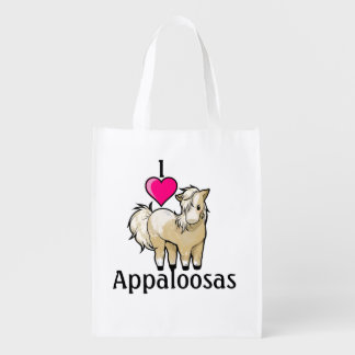 I <3 Appaloosas Reusable Grocery Bags