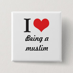 I <3 being a muslim! button