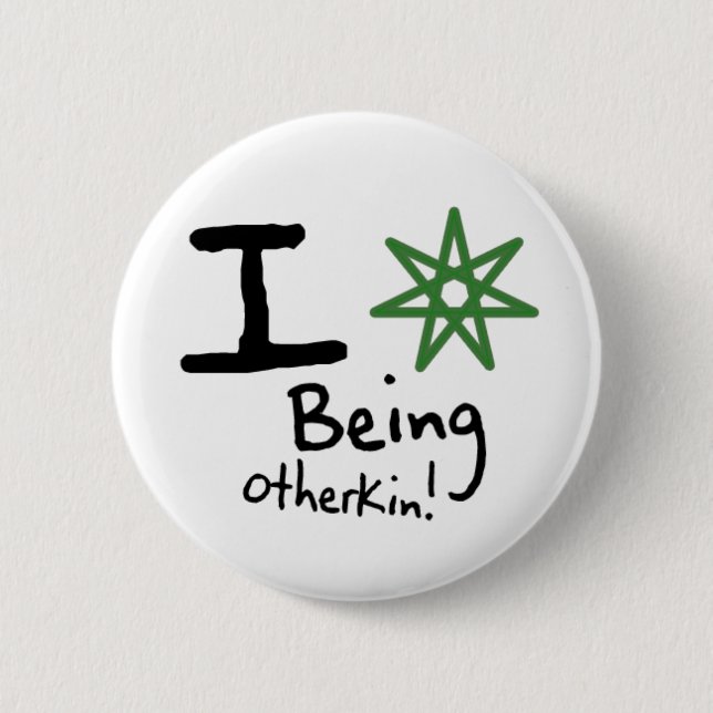 I <3 Being Otherkin Button (Front)