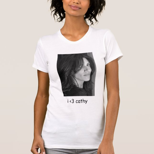 "i < 3 cathy" t-shirt - Customized (Front)