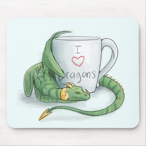 I 3 Dragons Mouse Pad
