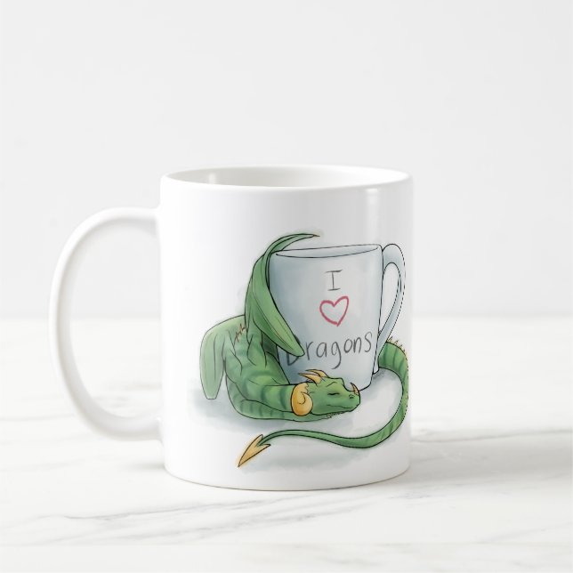 I <3 Dragons Mug (Left)
