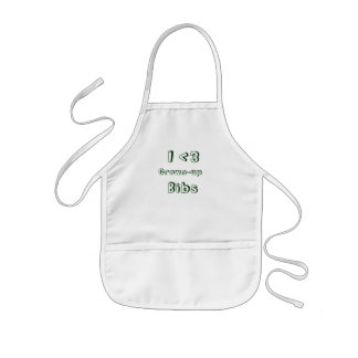 I <3 Grown-up Bibs Kids' Apron