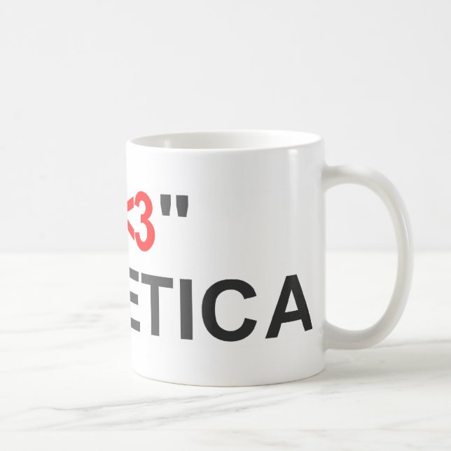 I "<3" HELVETICA Mug (Right)