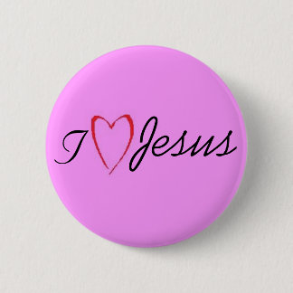 I <3 Jesus Pinback Button