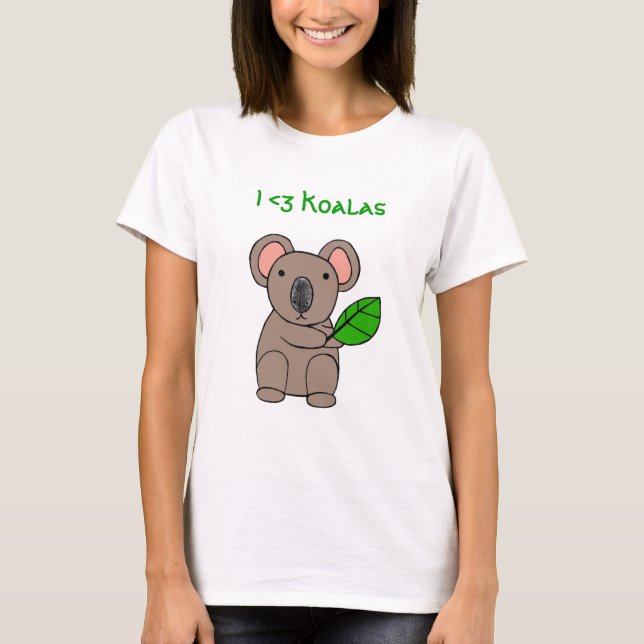 I <3 Koalas T-Shirt (Front)