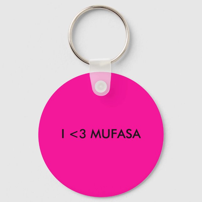 I <3 MUFASA KEYCHAIN (Front)