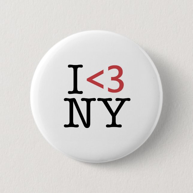 I <3 NY BUTTON (Front)