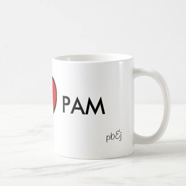 I <3 PAM COFFEE MUG (Right)