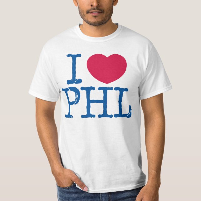 I <3 PHL Shirt (Red/Blue) Value Shirt (Front)