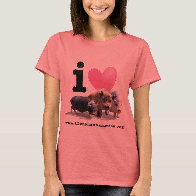 I <3 Pigs T-Shirt (Front)