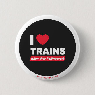 I <3 Trains - Badge Button