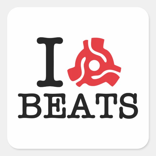 I 45 Adapter Beats Square Sticker (Front)