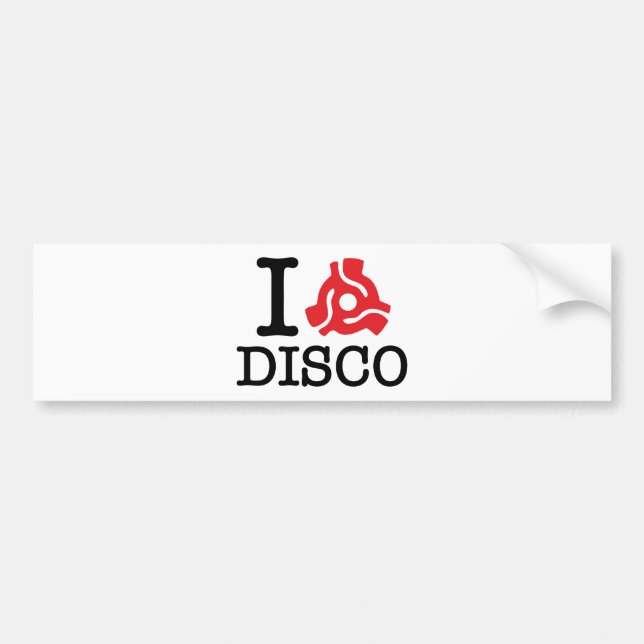 I 45 Adapter Disco Bumper Sticker (Front)