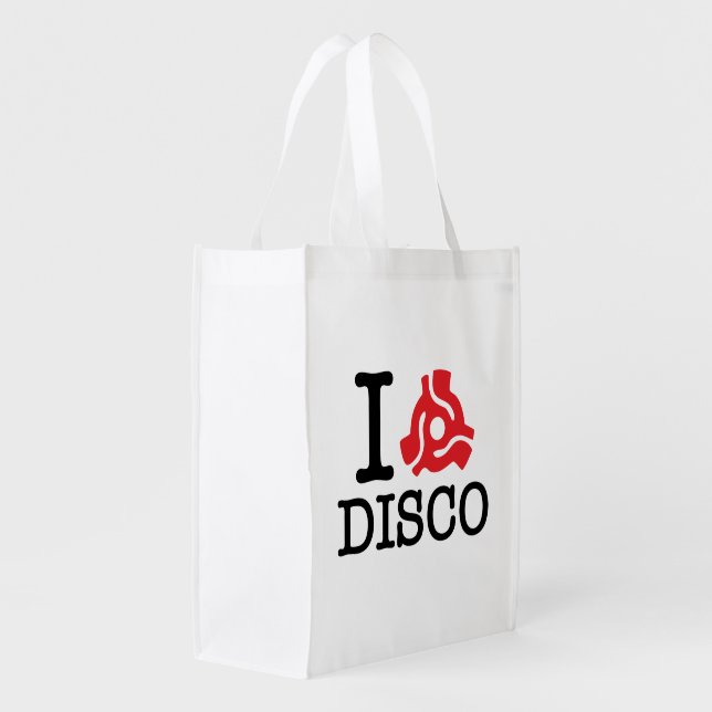I 45 Adapter Disco Grocery Bag (Back Side)