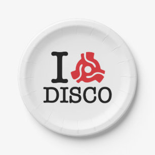 I 45 Adapter Disco Paper Plates