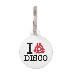 I 45 Adapter Disco Pet Name Tag
