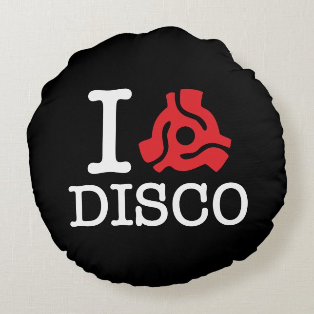 I 45 Adapter Disco Round Pillow (Back)
