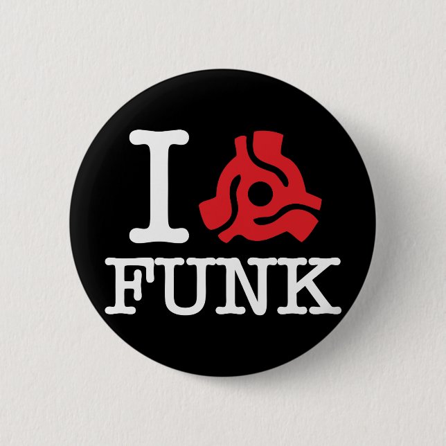 I 45 Adapter Funk Pinback Button (Front)