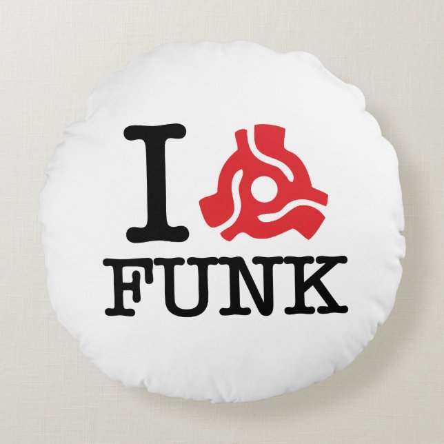 I 45 Adapter Funk Round Pillow (Front)