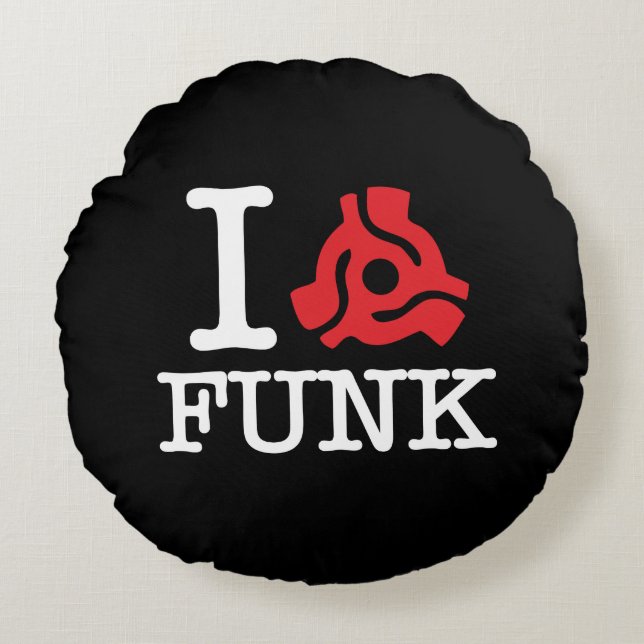 I 45 Adapter Funk Round Pillow (Front)