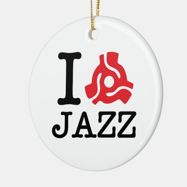 I 45 Adapter Jazz Ceramic Ornament (Left)