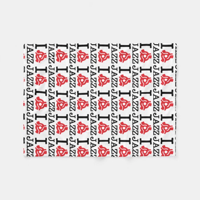 I 45 Adapter Jazz Fleece Blanket (Front (Horizontal))