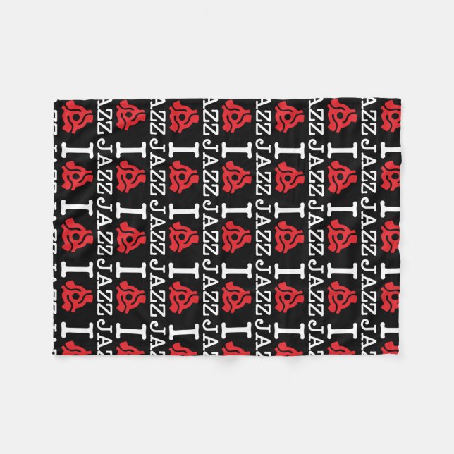 I 45 Adapter Jazz Fleece Blanket (Front (Horizontal))