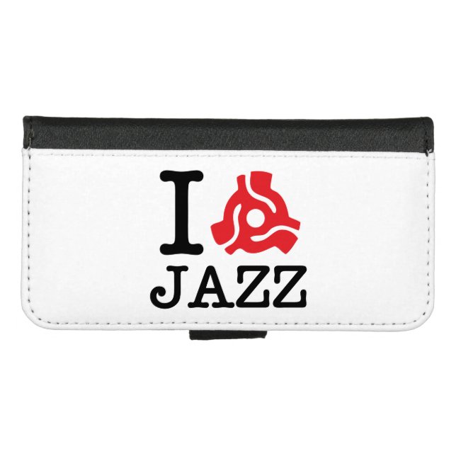 I 45 Adapter Jazz iPhone Wallet Case (Front (Horizontal))