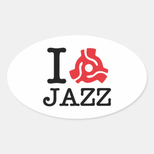 I 45 Adapter Jazz Oval Sticker