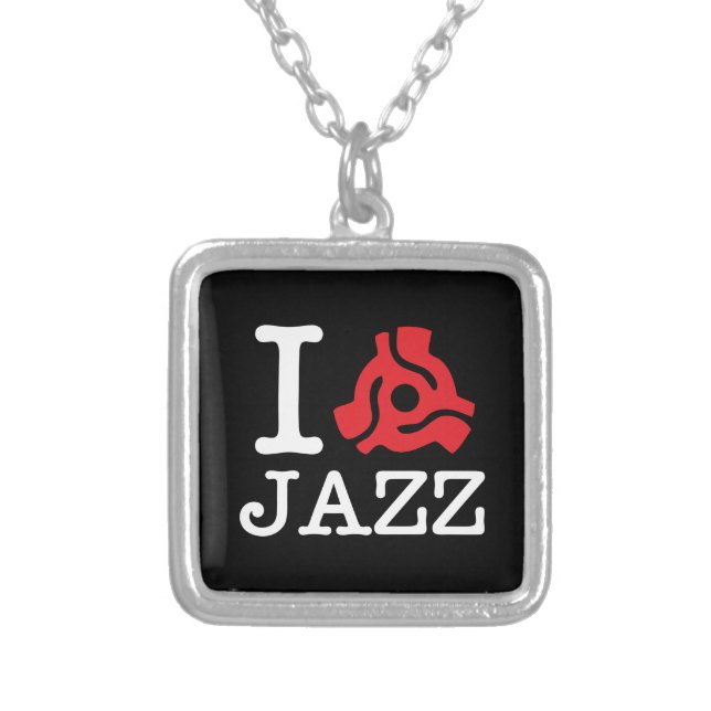 I 45 Adapter Jazz Silver Plated Necklace (Front)