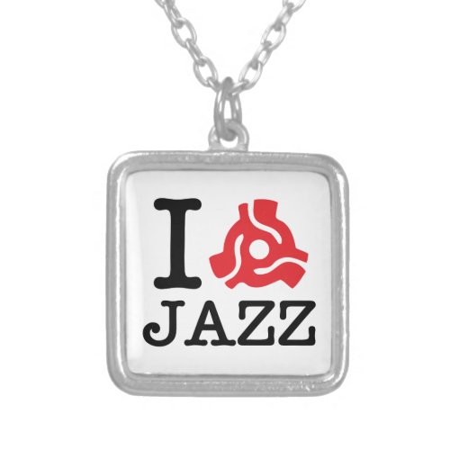 I 45 Adapter Jazz Silver Plated Necklace