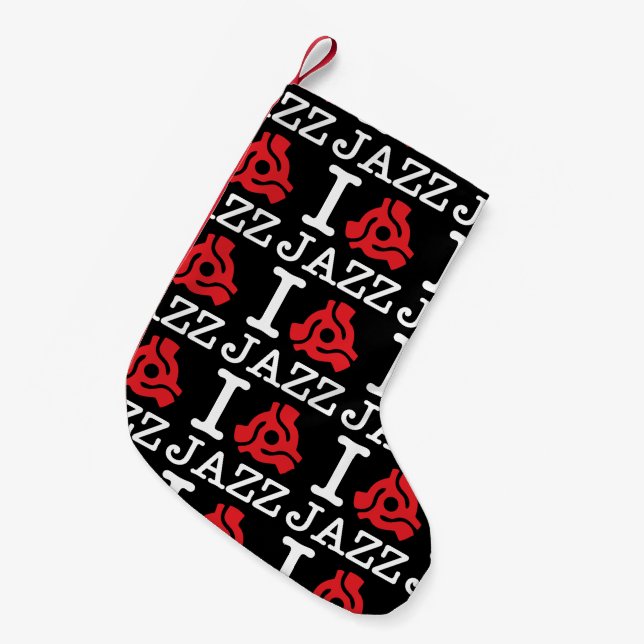 I 45 Adapter Jazz Small Christmas Stocking (Front (Hanging))