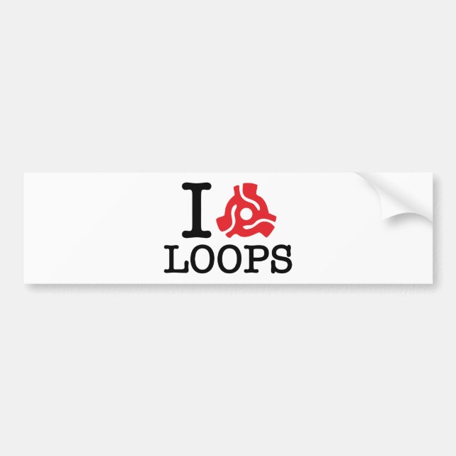 I 45 Adapter Loops Bumper Sticker (Front)
