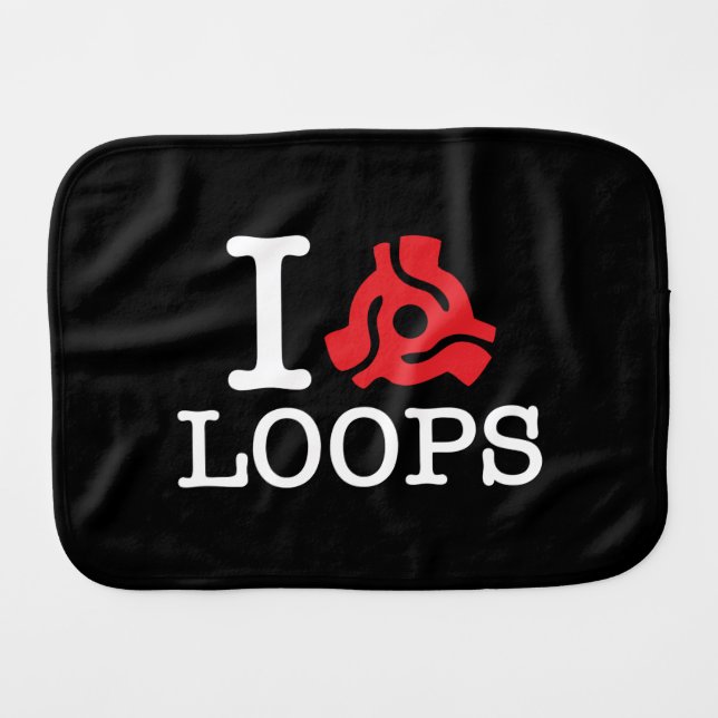 I 45 Adapter Loops Burp Cloth (Front Horizontal)