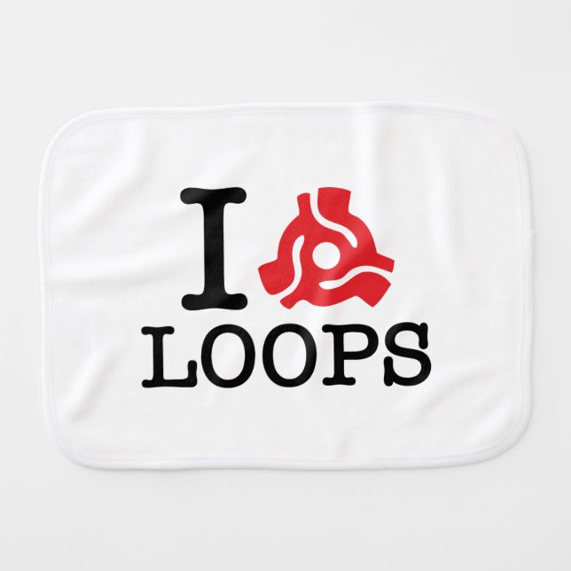 I 45 Adapter Loops Burp Cloth (Front Horizontal)