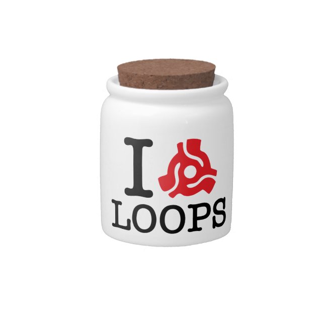 I 45 Adapter Loops Candy Jar (Front)