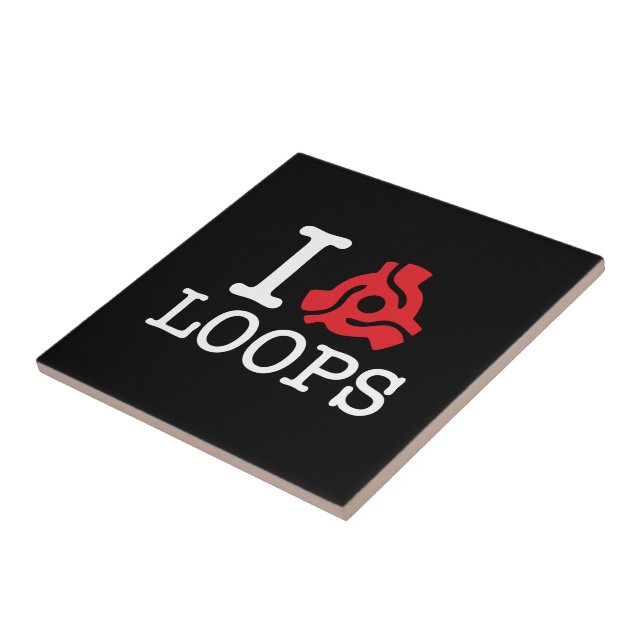 I 45 Adapter Loops Ceramic Tile (Side)