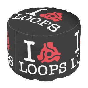 I 45 Adapter Loops Pouf