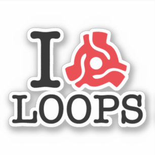 I 45 Adapter Loops Sticker