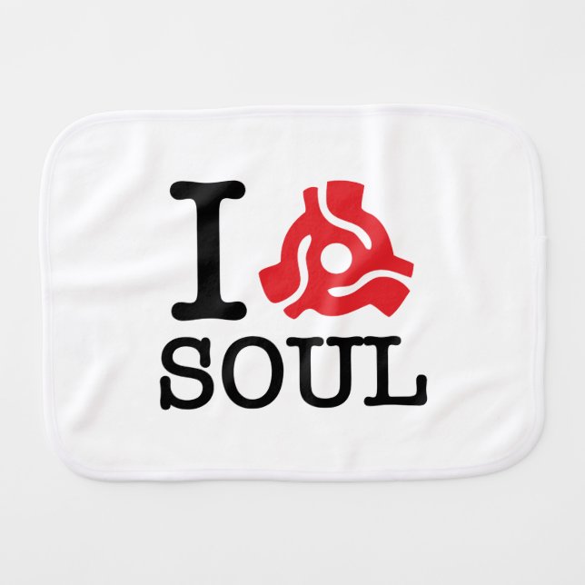 I 45 Adapter Soul Baby Burp Cloth (Front Horizontal)