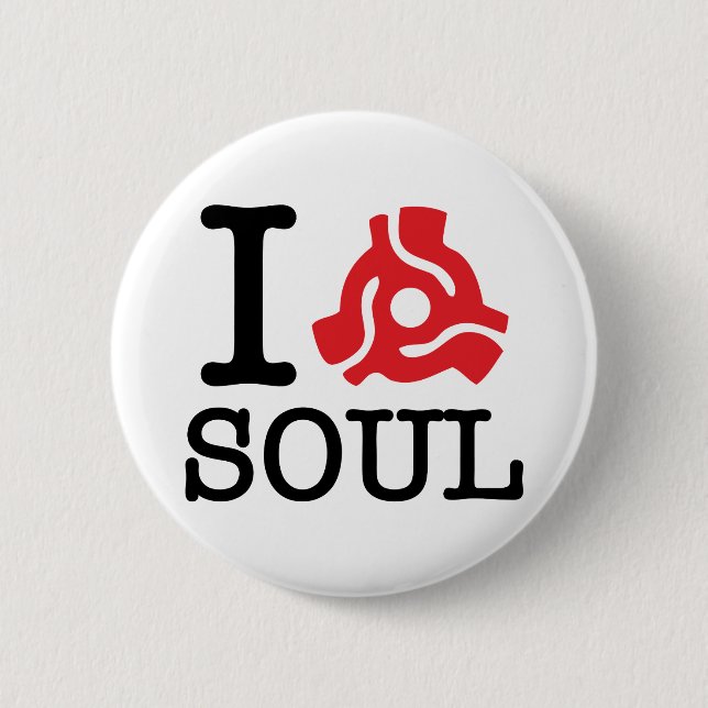 I 45 Adapter Soul Pinback Button (Front)