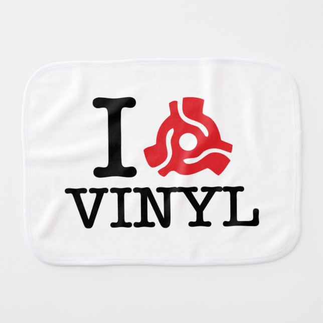 I 45 Adapter Vinyl Burp Cloth (Front Horizontal)