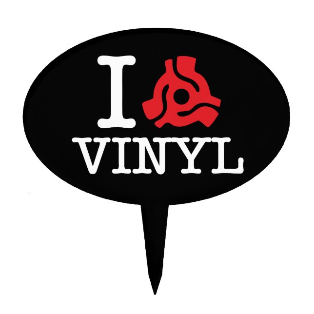 I 45 Adapter Vinyl Cake Topper (Front)