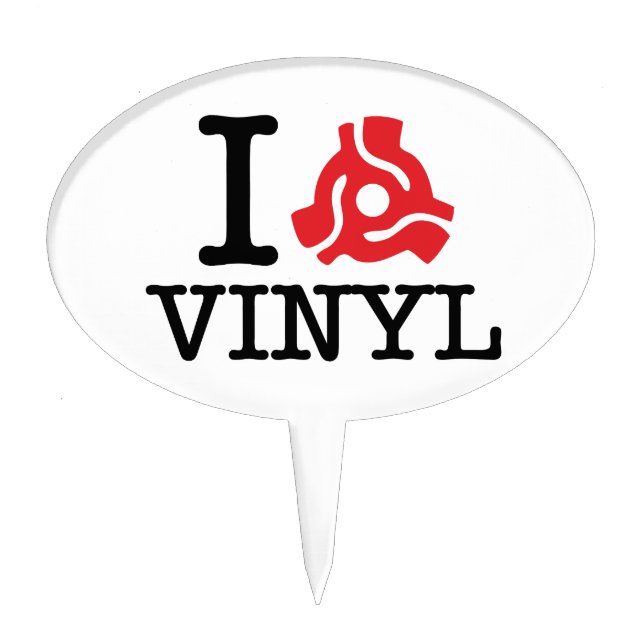 I 45 Adapter Vinyl Cake Topper (Front)