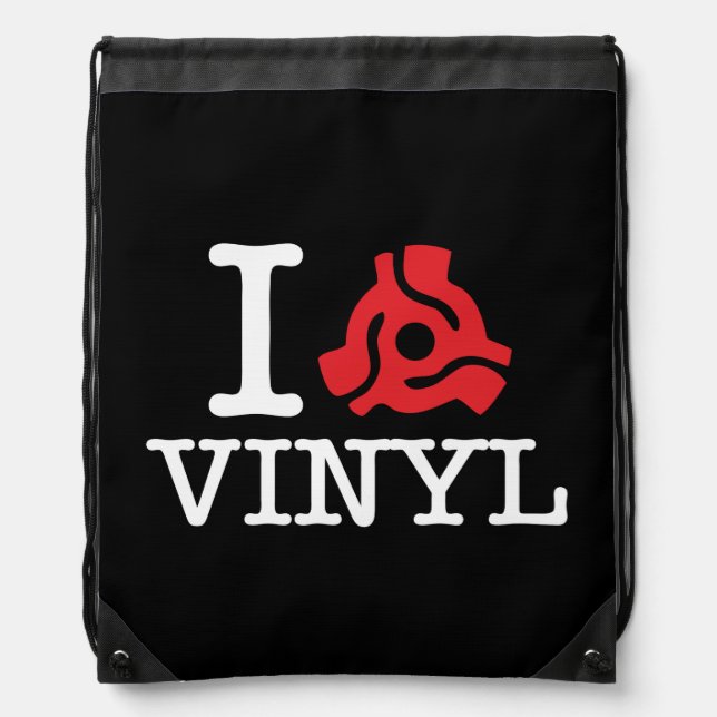 I 45 Adapter Vinyl Drawstring Bag (Front)