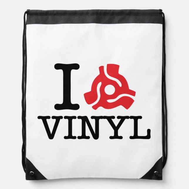 I 45 Adapter Vinyl Drawstring Bag (Front)